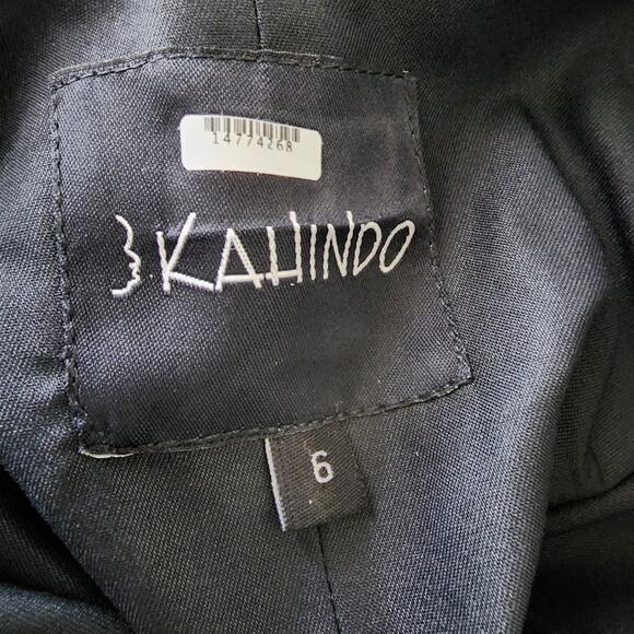 Kahindo Button Front Cut Out Back Fit & Flare Floral Print Pockets Dress Size 6 - Picture 4 of 6